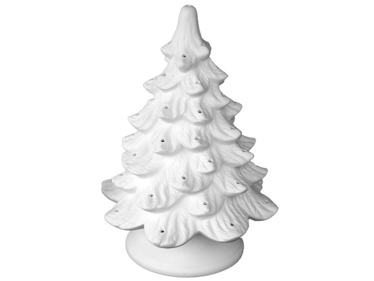 Ceramic christmas trees to paint